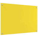 vidaXL Konyhai splashback Sárga 90 x 60 x 0,6 cm edzett üveg