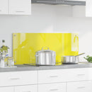 vidaXL Konyhai splashback Sárga 100 x 40 x 0,6 cm edzett üveg