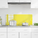 vidaXL Konyhai splashback Sárga 100 x 40 x 0,6 cm edzett üveg