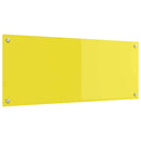 vidaXL Konyhai splashback Sárga 100 x 40 x 0,6 cm edzett üveg