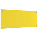vidaXL Konyhai splashback Sárga 100 x 40 x 0,6 cm edzett üveg