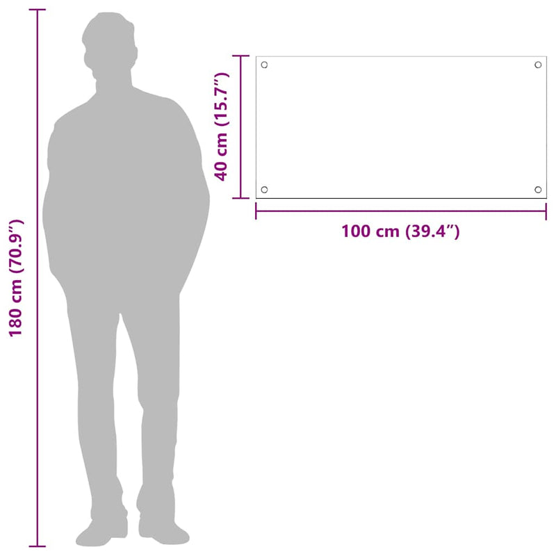 vidaXL Konyhai splashback Sárga 100 x 40 x 0,6 cm edzett üveg