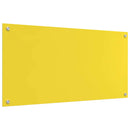 vidaXL Konyhai splashback Sárga 100 x 50 x 0,6 cm edzett üveg