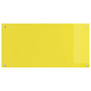 vidaXL Konyhai splashback Sárga 100 x 50 x 0,6 cm edzett üveg