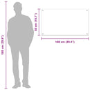 vidaXL Konyhai splashback Sárga 100 x 50 x 0,6 cm edzett üveg