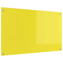 vidaXL Konyhai splashback Sárga 100 x 60 x 0,6 cm edzett üveg