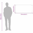 vidaXL Konyhai hátfal Fehér 110 x 50 cm edzett üveg