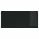 vidaXL Konyhai splashback Fekete 110 x 50 x 0,6 cm edzett üveg