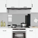 vidaXL Konyhai splashback Fekete 110 x 60 x 0,6 cm edzett üveg