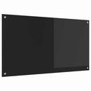 vidaXL Konyhai splashback Fekete 110 x 60 x 0,6 cm edzett üveg