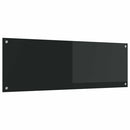 vidaXL Konyhai splashback Fekete 120 x 40 x 0,6 cm edzett üveg