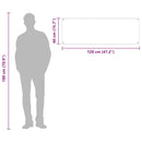 vidaXL Konyhai splashback Fekete 120 x 40 x 0,6 cm edzett üveg