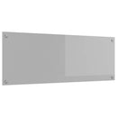 vidaXL Konyhai splashback Világosszürke 110 x 40 x 0,6 cm edzett üveg