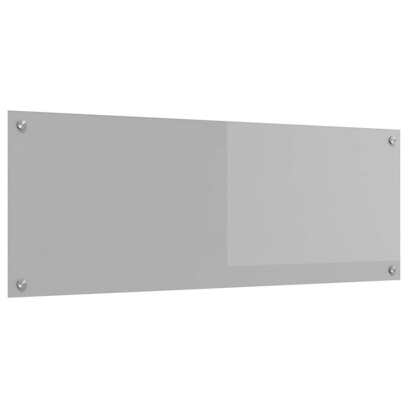 vidaXL Konyhai splashback Világosszürke 110 x 40 x 0,6 cm edzett üveg