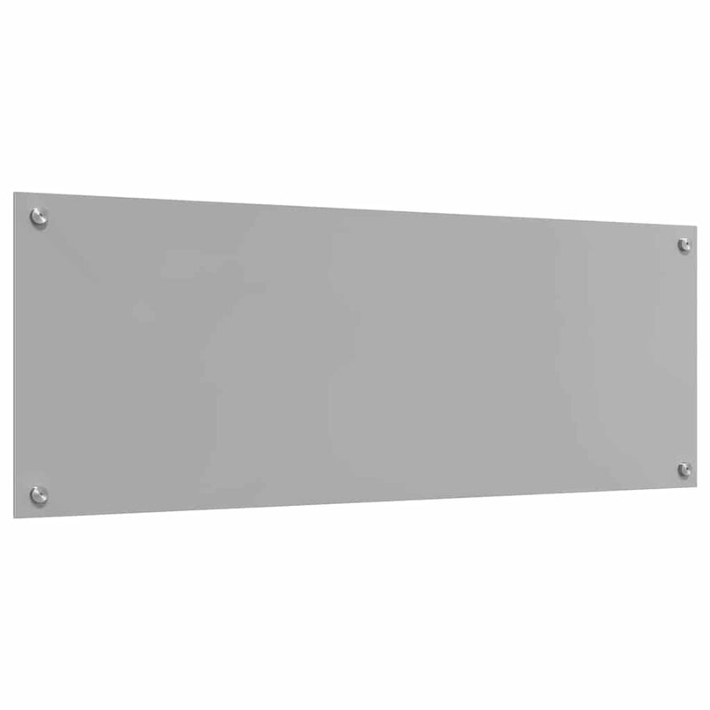 vidaXL Konyhai splashback Világosszürke 110 x 40 x 0,6 cm edzett üveg