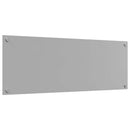 vidaXL Konyhai hátfal Világosszürke 110 x 40 cm edzett üveg