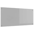 vidaXL Konyhai splashback Világosszürke 110 x 50 x 0,6 cm edzett üveg