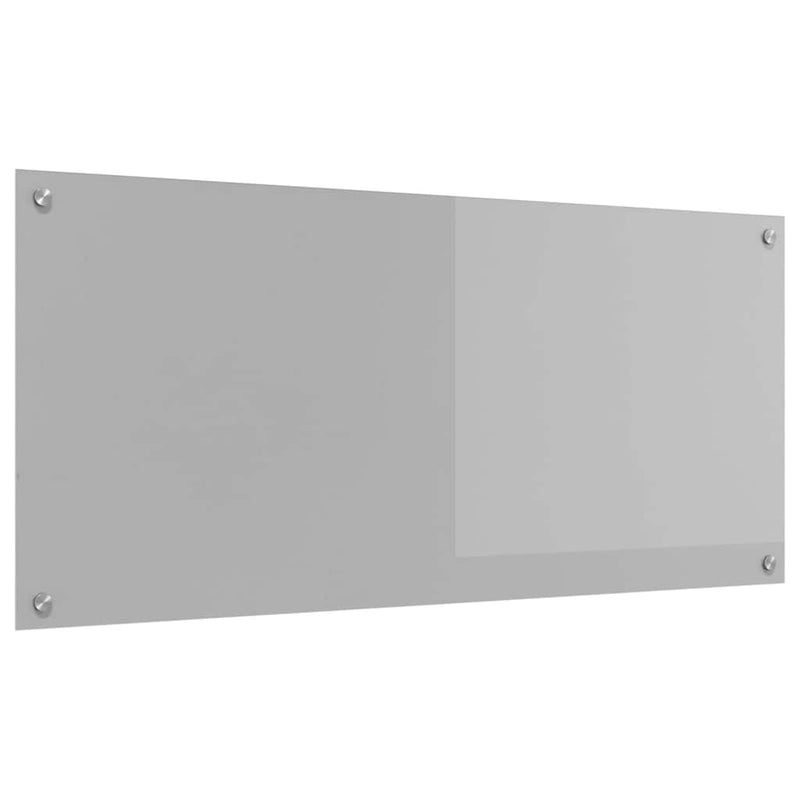vidaXL Konyhai splashback Világosszürke 110 x 50 x 0,6 cm edzett üveg
