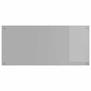 vidaXL Konyhai splashback Világosszürke 110 x 50 x 0,6 cm edzett üveg