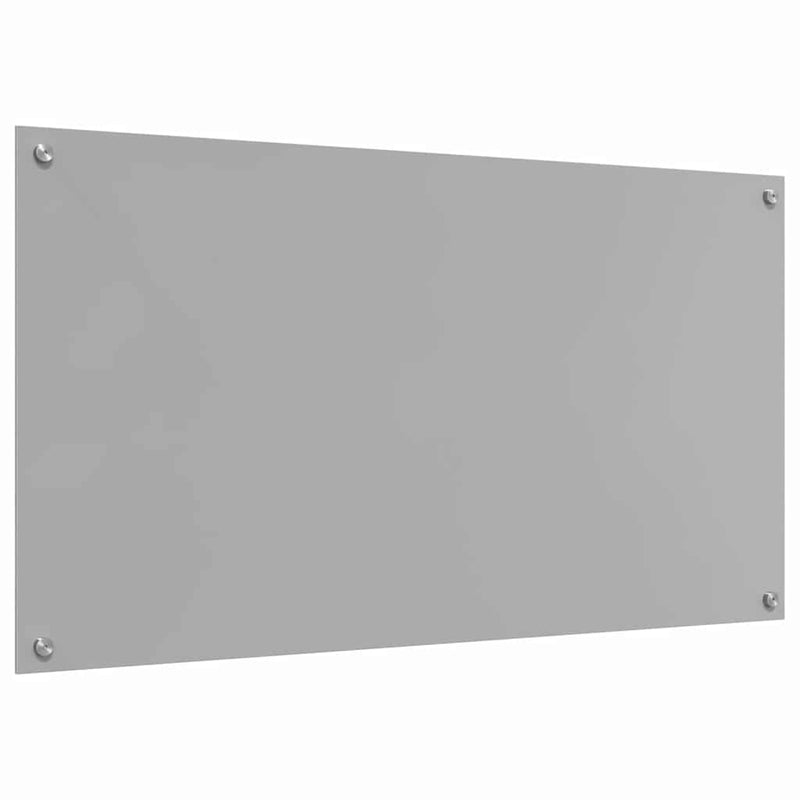 vidaXL Konyhai splashback Világosszürke 110 x 60 x 0,6 cm edzett üveg