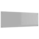 vidaXL Konyhai splashback Világosszürke 120 x 40 x 0,6 cm edzett üveg
