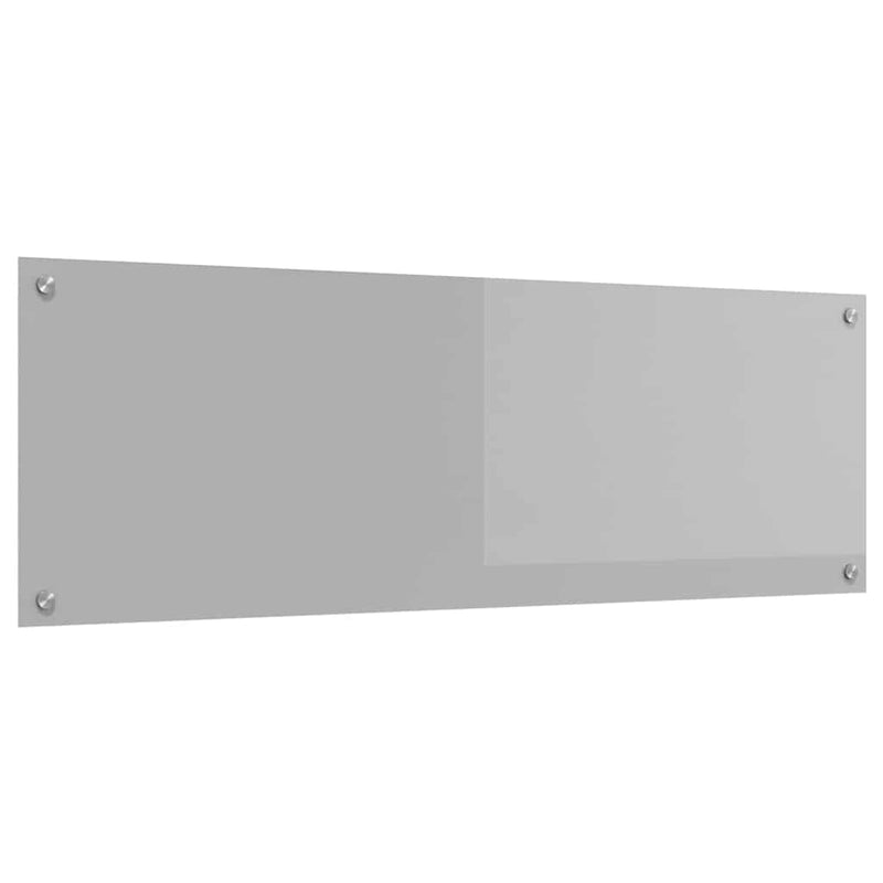 vidaXL Konyhai splashback Világosszürke 120 x 40 x 0,6 cm edzett üveg