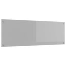 vidaXL Konyhai hátfal Világosszürke 120 x 40 cm edzett üveg