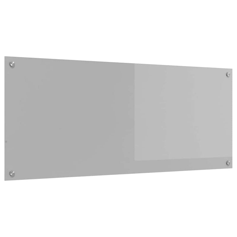 vidaXL Konyhai splashback Világosszürke 120 x 50 x 0,6 cm edzett üveg