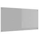 vidaXL Konyhai hátfal Világosszürke 120 x 60 cm edzett üveg