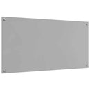 vidaXL Konyhai hátfal Világosszürke 120 x 60 cm edzett üveg