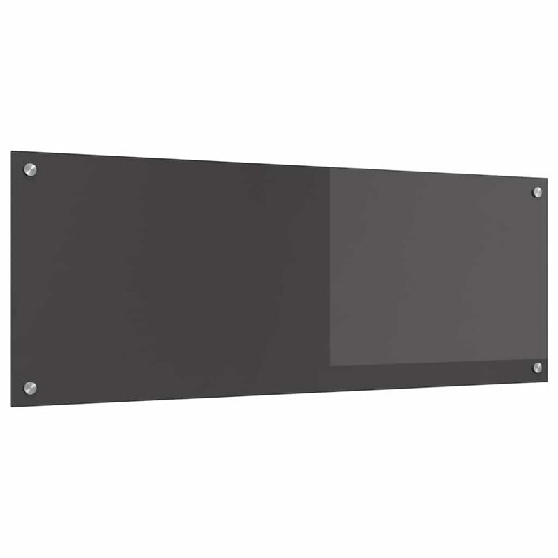 vidaXL Konyhai splashback Sötétszürke 110 x 40 x 0,6 cm edzett üveg