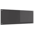 vidaXL Konyhai hátfal Sötétszürke 110 x 40 cm edzett üveg