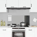vidaXL Konyhai splashback Sötétszürke 110 x 50 x 0,6 cm edzett üveg