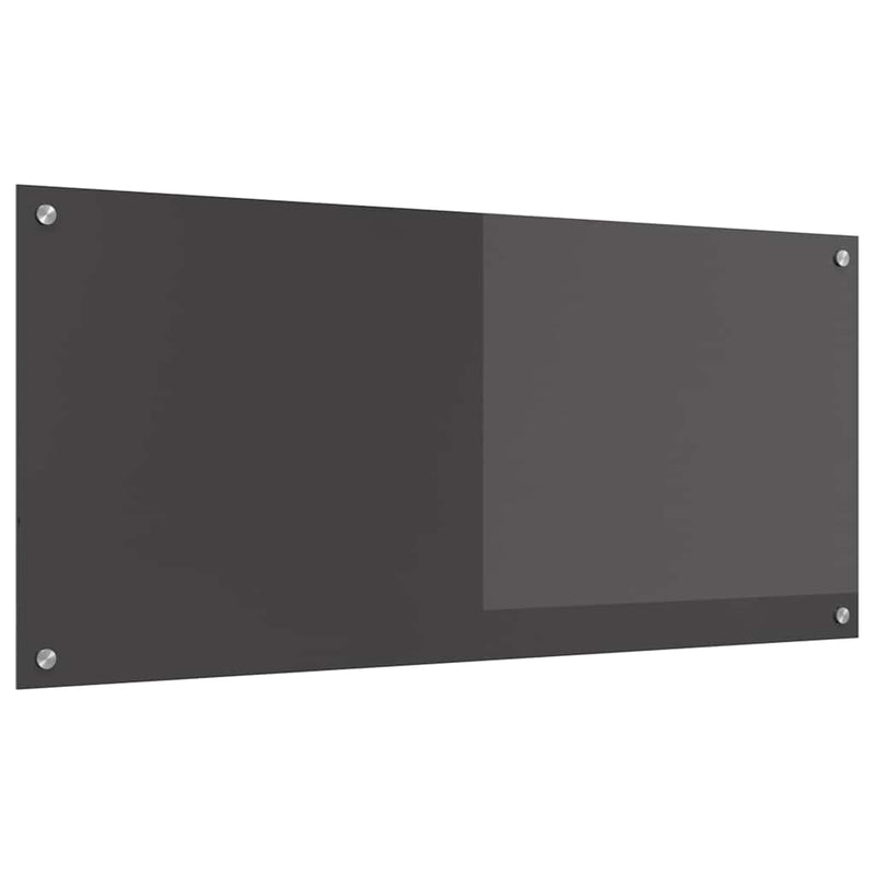 vidaXL Konyhai splashback Sötétszürke 110 x 50 x 0,6 cm edzett üveg
