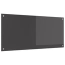 vidaXL Konyhai hátfal Sötétszürke 110 x 50 cm edzett üveg