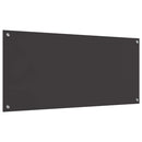 vidaXL Konyhai splashback Sötétszürke 110 x 50 x 0,6 cm edzett üveg