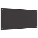 vidaXL Konyhai hátfal Sötétszürke 110 x 50 cm edzett üveg