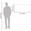 vidaXL Konyhai splashback Sötétszürke 110 x 50 x 0,6 cm edzett üveg