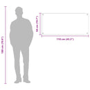 vidaXL Konyhai hátfal Sötétszürke 110 x 50 cm edzett üveg