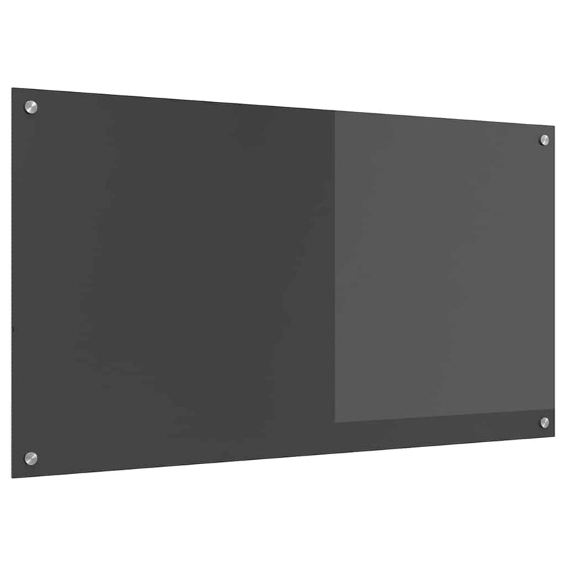 vidaXL Konyhai splashback Sötétszürke 110 x 60 x 0,6 cm edzett üveg