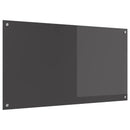vidaXL Konyhai hátfal Sötétszürke 110 x 60 cm edzett üveg