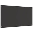 vidaXL Konyhai hátfal Sötétszürke 110 x 60 cm edzett üveg