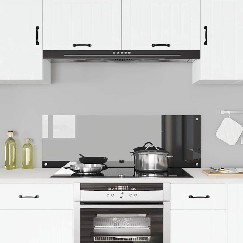 vidaXL Konyhai splashback Sötétszürke 120 x 40 x 0,6 cm edzett üveg