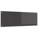 vidaXL Konyhai hátfal Sötétszürke 120 x 40 cm edzett üveg