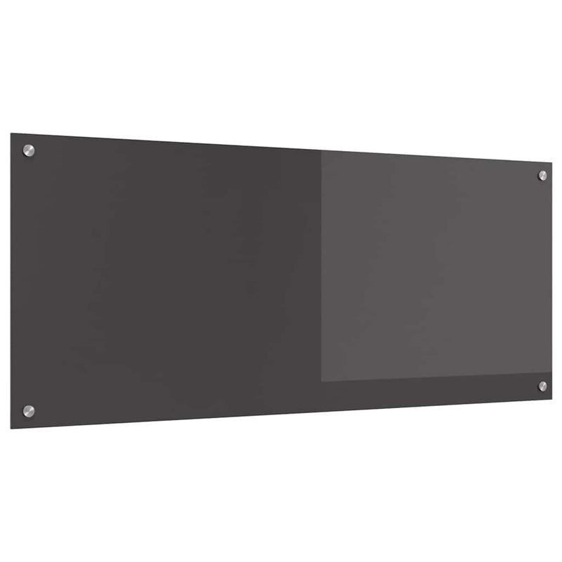 vidaXL Konyhai splashback Sötétszürke 120 x 50 x 0,6 cm edzett üveg