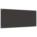 vidaXL Konyhai splashback Sötétszürke 120 x 50 x 0,6 cm edzett üveg