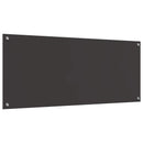 vidaXL Konyhai hátfal Sötétszürke 120 x 50 cm edzett üveg