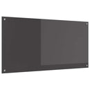 vidaXL Konyhai splashback Sötétszürke 120 x 60 x 0,6 cm edzett üveg