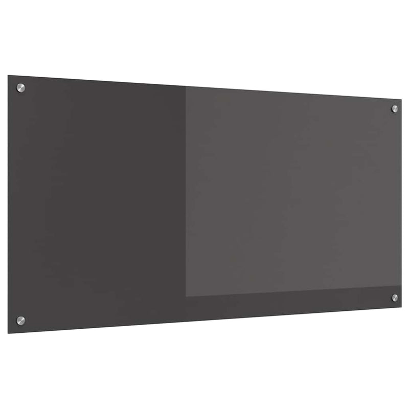 vidaXL Konyhai splashback Sötétszürke 120 x 60 x 0,6 cm edzett üveg