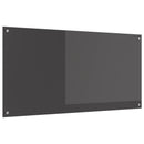 vidaXL Konyhai hátfal Sötétszürke 120 x 60 cm edzett üveg